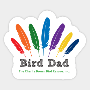 CB bird dad - black type Sticker